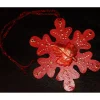 Discount Collage ROTER HERBSTZAUBER kleines Wandbild Wanddeko Herbstdeko Schneeflocke Wandhänger Türdeko  Herbstlaub Handarbeit Winter
