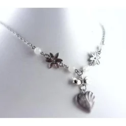 Clearance Collier , Kette, Halskette, Dirndkette, Trachtenkette, Herz, Blumen, Vintage-Stil Trachtenschmuck