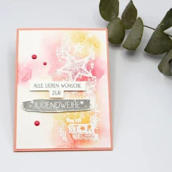 Coole Jugendweihekarte mit tollem jugendlichen Motiv, Glückwunschkarte zur Jugendweihe Glückwunschkarten