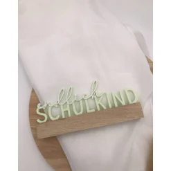3D Druck „Endlich Schulkind“ – Einschulung Dekoration – Verschiedene Farben Kinder Einschulung