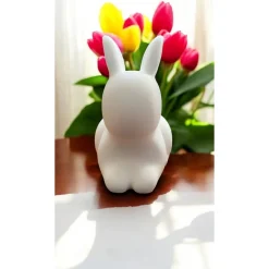 Outlet 3D Druck Osterhasen Minis | Minimalistische Hasen Figuren Weiß | Nachhaltiges PLA | Skandi Osterdeko Set Bruchsicher | Osterhasen