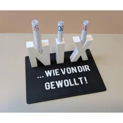 Outlet 3D Geldgeschenk „NIX“ – witzige Geschenkidee für Geburtstag, Hochzeit, Weihnachten, wenn man eigentlich nix schenken wil Geldgeschenke