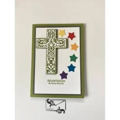 Discount 3D Glückwunschkarte zur Konfirmation Handgefertigt Stampinup NEU Glückwunschkarten