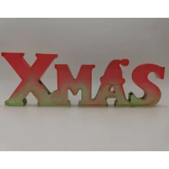 Weihnachtsdeko|CM Resin Design 3D Schriftzug XMAS Christmas Weihnachten Weihnachtsdekoration aus Resin Epoxidharz verschiedene Varianten Farben handgef
