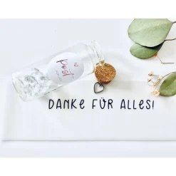 Dankeskarte/ Danke für alles / Flaschenpost Danksagungskarten