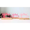 3D-DRUCK Schriftzug "Schulkind" mit Eichenholzsticks aus PLA Kinder Einschulung