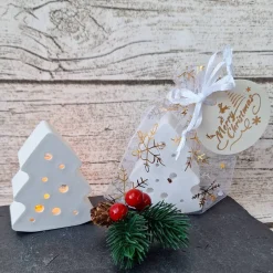 Clearance Deko Bäume mit Ballonlicht im Organzasäckchen ~ Lichtbäume ~ Weihnachtsbaum ~ Weihnachten Kerzen & Beleuchtung