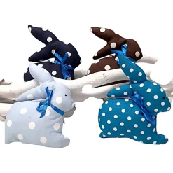 Discount Deko Hasen im 4er Set, Osterdeko Osterhasen