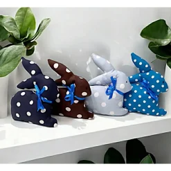 Discount Deko Hasen im 4er Set, Osterdeko Osterhasen