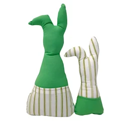 Online Deko Hasen im 2er Set, Stoffhasen, Osterhasen mit Tasche Ostergeschenke