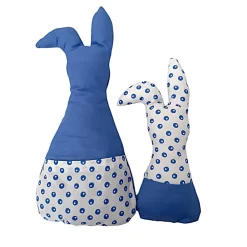 Online Deko Hasen im 2er Set, Stoffhasen, Osterhasen mit Tasche Ostergeschenke