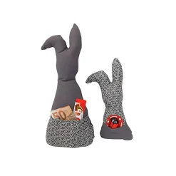 New Deko Hasen im 2er Set, Stoffhasen, Osterhasen mit Tasche Ostergeschenke