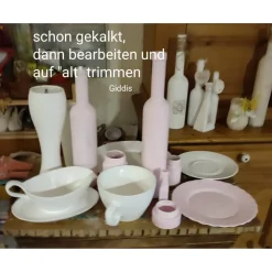 Discount Deko Sekt-Flasche  gekalkt im Vintagelook Geldgeschenke