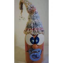 Best Dekofigur FLASCHENWICHTEL BLAU Geschenk zur Geburt Babyparty Taufe Babygeburtstag Geldgeschenk Geldgeschenke