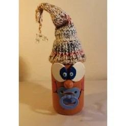 Best Dekofigur FLASCHENWICHTEL BLAU Geschenk zur Geburt Babyparty Taufe Babygeburtstag Geldgeschenk Geldgeschenke