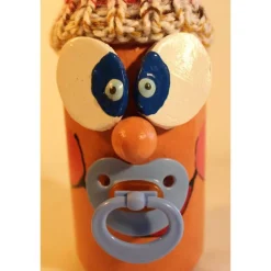 Best Dekofigur FLASCHENWICHTEL BLAU Geschenk zur Geburt Babyparty Taufe Babygeburtstag Geldgeschenk Geldgeschenke