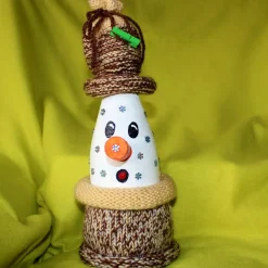 Clearance Dekofigur MURPHY Wichtel Upcycling Flasche Flaschenkunst Dekoration Collage Nikolausgeschenk Weihnachtsdeko Geldgeschenk Herbst