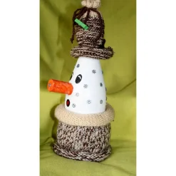 Clearance Dekofigur MURPHY Wichtel Upcycling Flasche Flaschenkunst Dekoration Collage Nikolausgeschenk Weihnachtsdeko Geldgeschenk Herbst