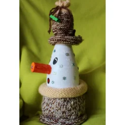 Clearance Dekofigur MURPHY Wichtel Upcycling Flasche Flaschenkunst Dekoration Collage Nikolausgeschenk Weihnachtsdeko Geldgeschenk Herbst