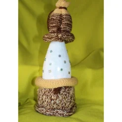 Clearance Dekofigur MURPHY Wichtel Upcycling Flasche Flaschenkunst Dekoration Collage Nikolausgeschenk Weihnachtsdeko Geldgeschenk Herbst