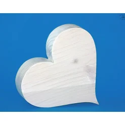 Online Dekoherz, weiß / Herz aus Holz / Holzherz Dekoration