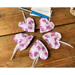 Best Dekoherzchen Set pink handgefertigt Herzdeko Osterdeko