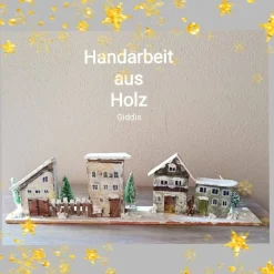 Online Deko-Holz-Winterdorf, handbemalt Weihnachtsdeko