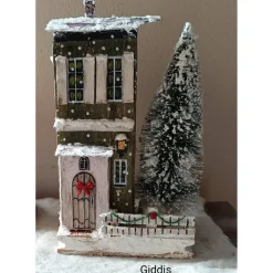 Hot Deko-Holz-Winterhaus, handbemalt Weihnachtsdeko
