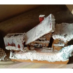 Clearance Deko-Holz-Winterhäuser, handbemalt Weihnachtsdeko