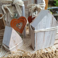 Sale Dekohäuschen aus Holz verziert Dekoration