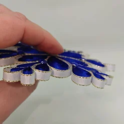 Hot Dekorative Schneeflocke aus Ripsband – Weihnachtsdeko, Weihnachtsstern Weihnachtsdeko