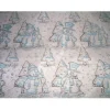 New Deko-Stoff Schneemann silber-blau Weihnachtsstoffe