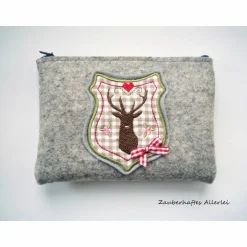 Trachtentaschen|Zauberhaftes Allerlei Dirndltasche Gürteltasche Hirsch Filz