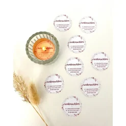 Sticker & Aufkleber|CHReativwelt DIY 12 Teelicht Botschaften - Weihnachtszeit