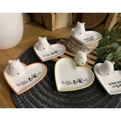 Clearance „Du bist unentBÄRlich“ Bärchen Herz Herzschale Schale Dekoration Raysin Geschenk Valentinstag Freundin Mama Muttertag Geschenke