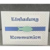 New Edle Einladungskarte Kommunion, Handarbeit mit Umschlag Einladungskarten