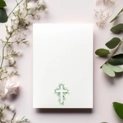 Edle Konfirmationseinladungskarten 10er-Pack, florale Konfirmationseinladung, Einladung Konfirmationseinladungen Einladungskarten