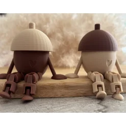 Sale Eichelpärchen Deko Figur 3D-Druck Herbst
