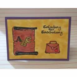 Clearance Einladung zur Einschulung - Grußkarte Kinder Glückwunschkarten