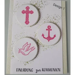 Clearance Einladungen zur Konfirmation, Kommunion, Firmung, Handarbeit Einladungskarten