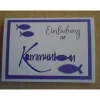 Einladungskarten|Nachtkarten Einladungskarten Kommunion Einladungskarte Fisch Einladung Einladungen,Mädchen Junge,
