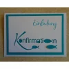 Best Einladungskarten zur Konfirmation Einladungskarte Fisch Einladung Einladungen Junge Grußkarte Konfirmationskarte Einladungskarten
