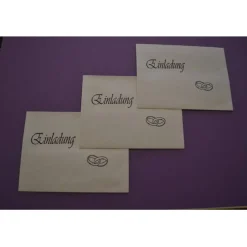 Hot Einladungskarten-Set zur Hochzeit mit Umschlag Einladungskarten