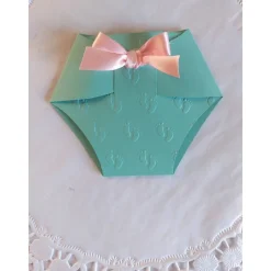 Clearance Einladungskarte/Windelkarte zur Taufe, Babyparty, Babyshower Einladungskarten