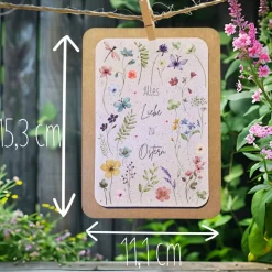 Best Einpflanzbare Karte zu Ostern aus Samenpapier | nachhaltige Geschenke | Grußkarte zu Ostern Osterkarten