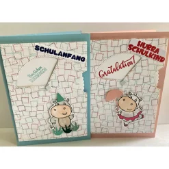 Hot Einschulung Drehkarte Glückwunsch Karte Schulkind Enkelin Enkel Schulanfang Kinder Glückwunschkarten