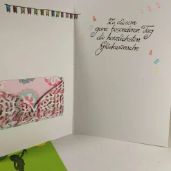 Glückwunschkarten|Rosarium Einschulung Grußkarte Geldfach Schultasche ABC Glückwunschkarte