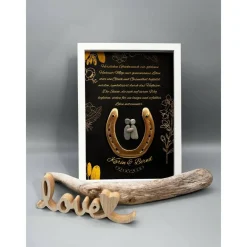 Outlet Einzigartiges Geschenk goldene Hochzeit | Wandbild goldene Hochzeit personalisierbar | Geschenk goldene Hochzeit | 50. J Hochzeitsdeko