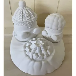 Hot Eisscholle mit 2 Schneemänner Weihnachtsdeko