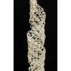 Brautschmuck|bcd manufaktur elegante Ohrhänger mit langen Spiralen - gehäkelt aus kräftigem Silberdraht, Damen-Ohrschmuck